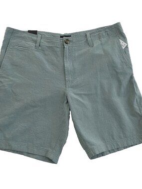 14th & Union Linen Blend Chino Shorts Mens 38 Grey Blue NWT 8" Inseam Classic